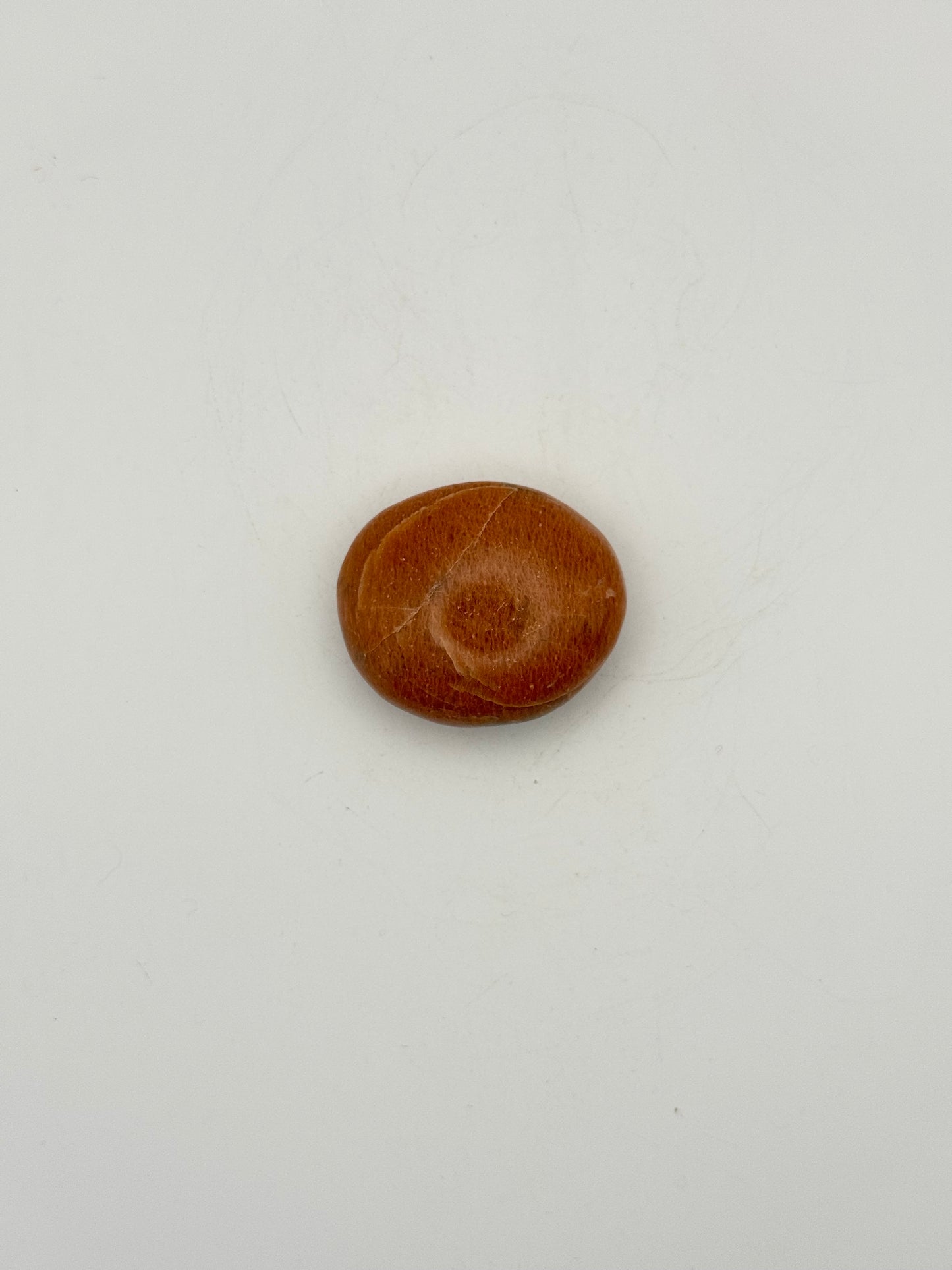 Polished Peach moonstone palm stone.
