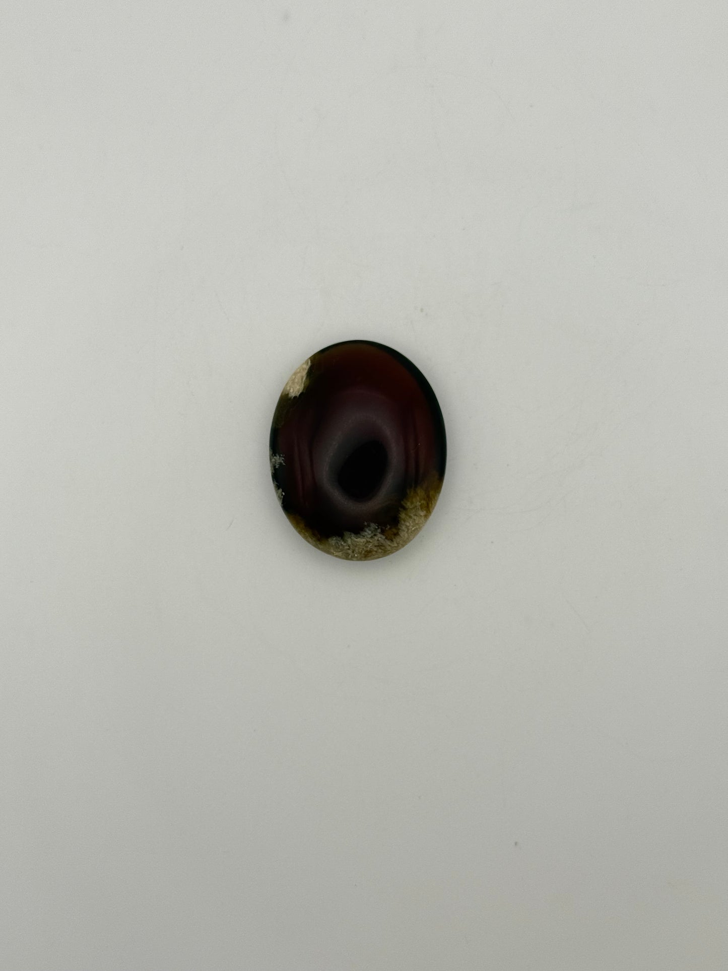 Amber shaped into an oval