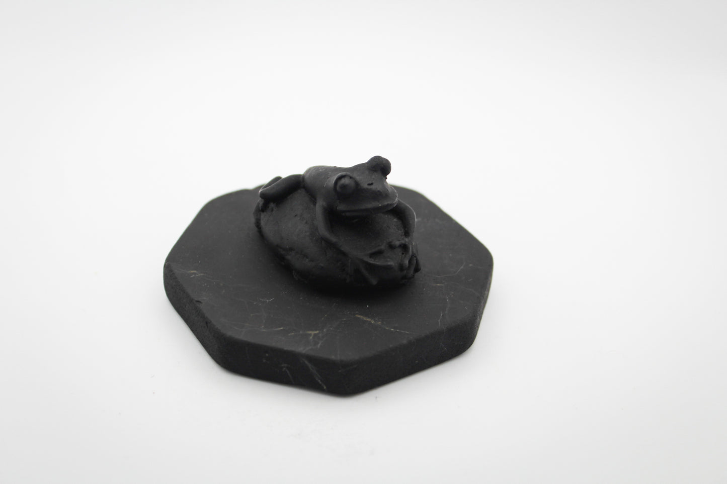 Shungite Frog On Pebble