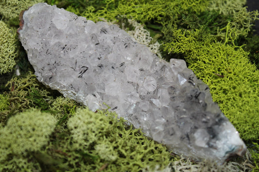Goethite Quartz crystal cluster.