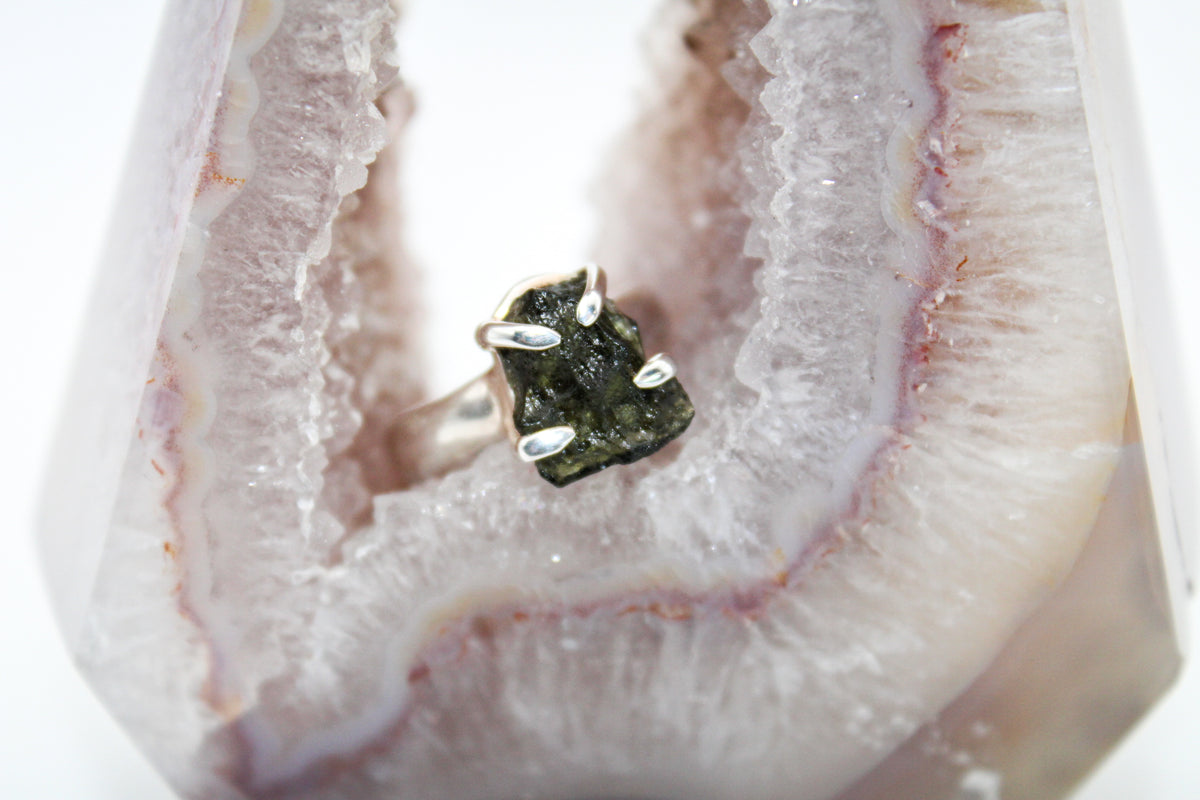Moldavite Ring