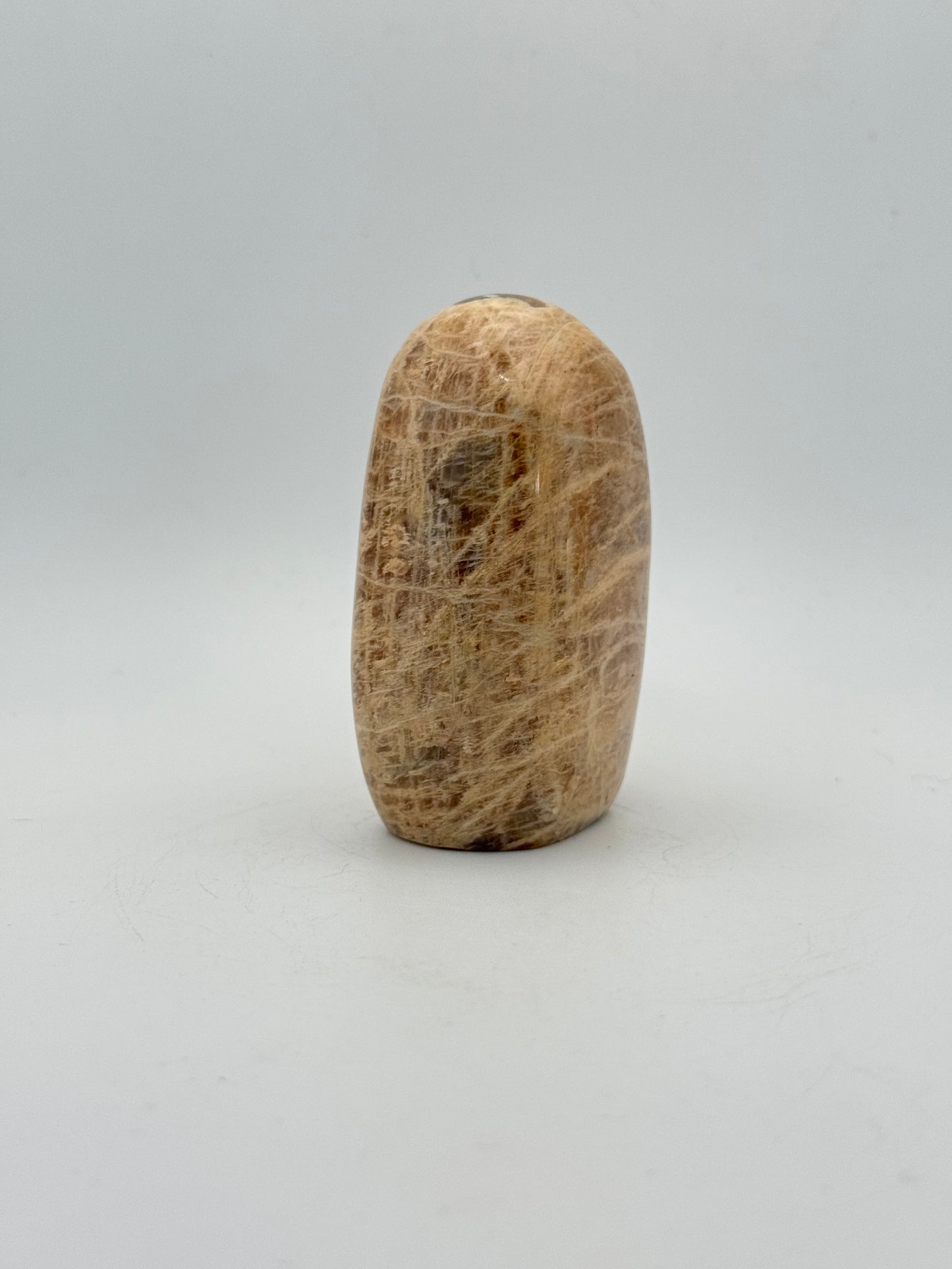 Polished yellow moonstone free form.