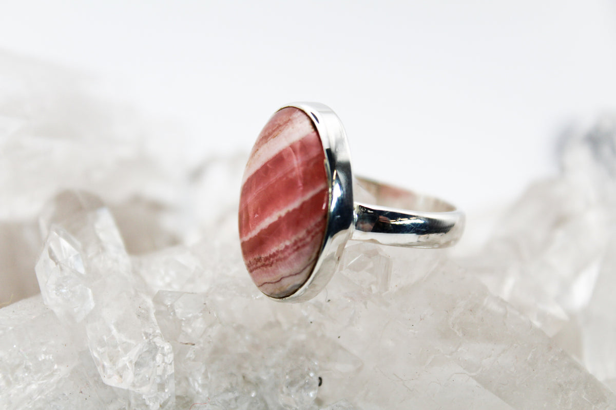 Rhodochrosite Oval Ring