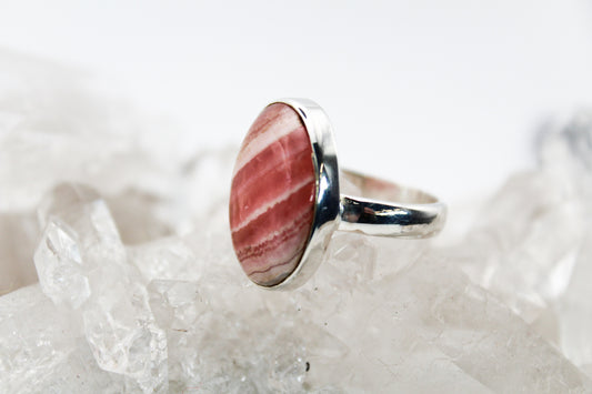Rhodochrosite Oval Ring