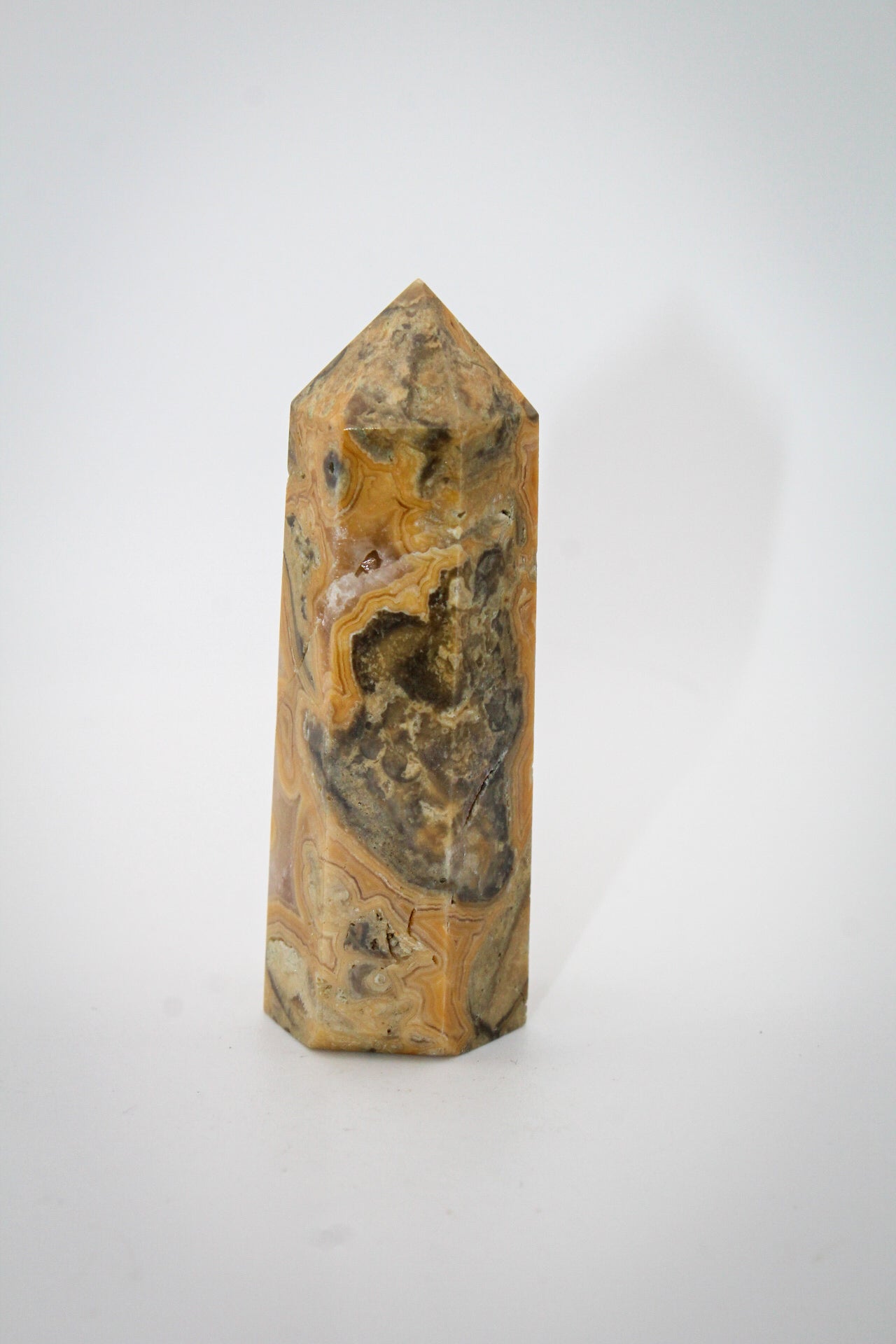 Yellow Crazy Lace Agate Tower 5