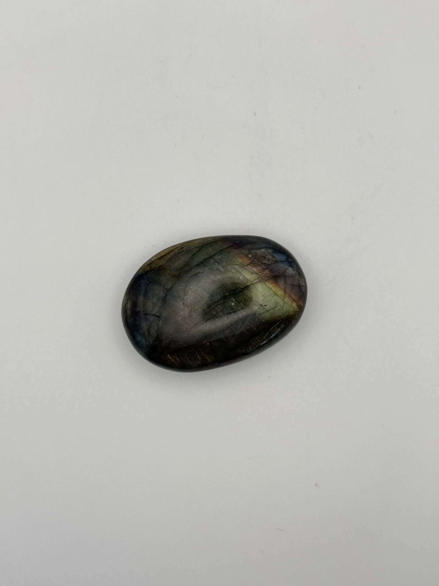 Polished Labradorite palm stone.