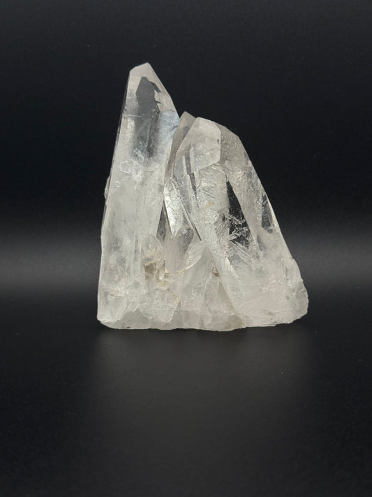 Clear Quartz crystal cluster specimen.
