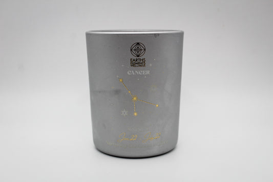 Cancer themed zodiac candle
