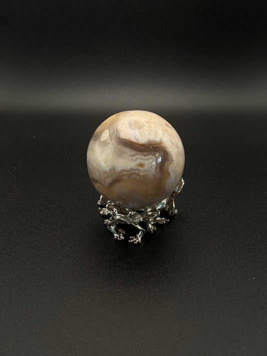 Flower Agate Sphere 8