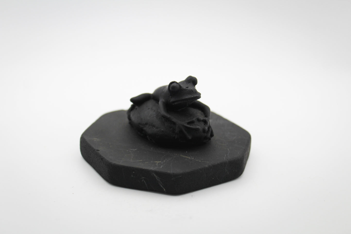 Shungite Frog On Pebble