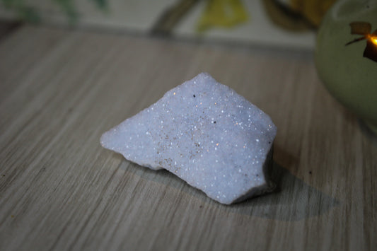 Raw blue lace agate crystal