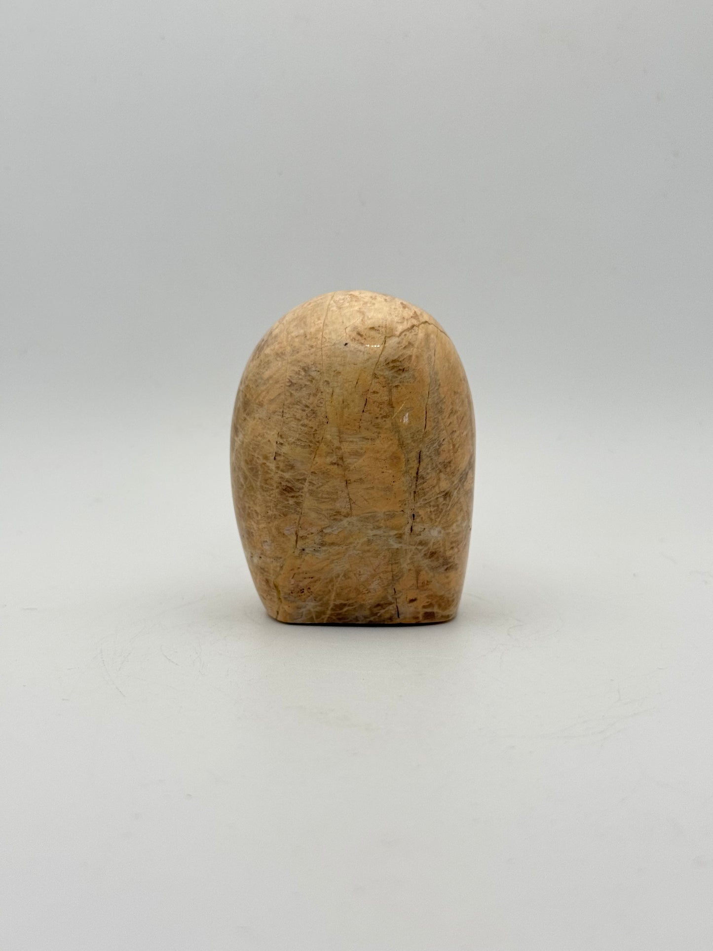 Polished yellow moonstone free form.