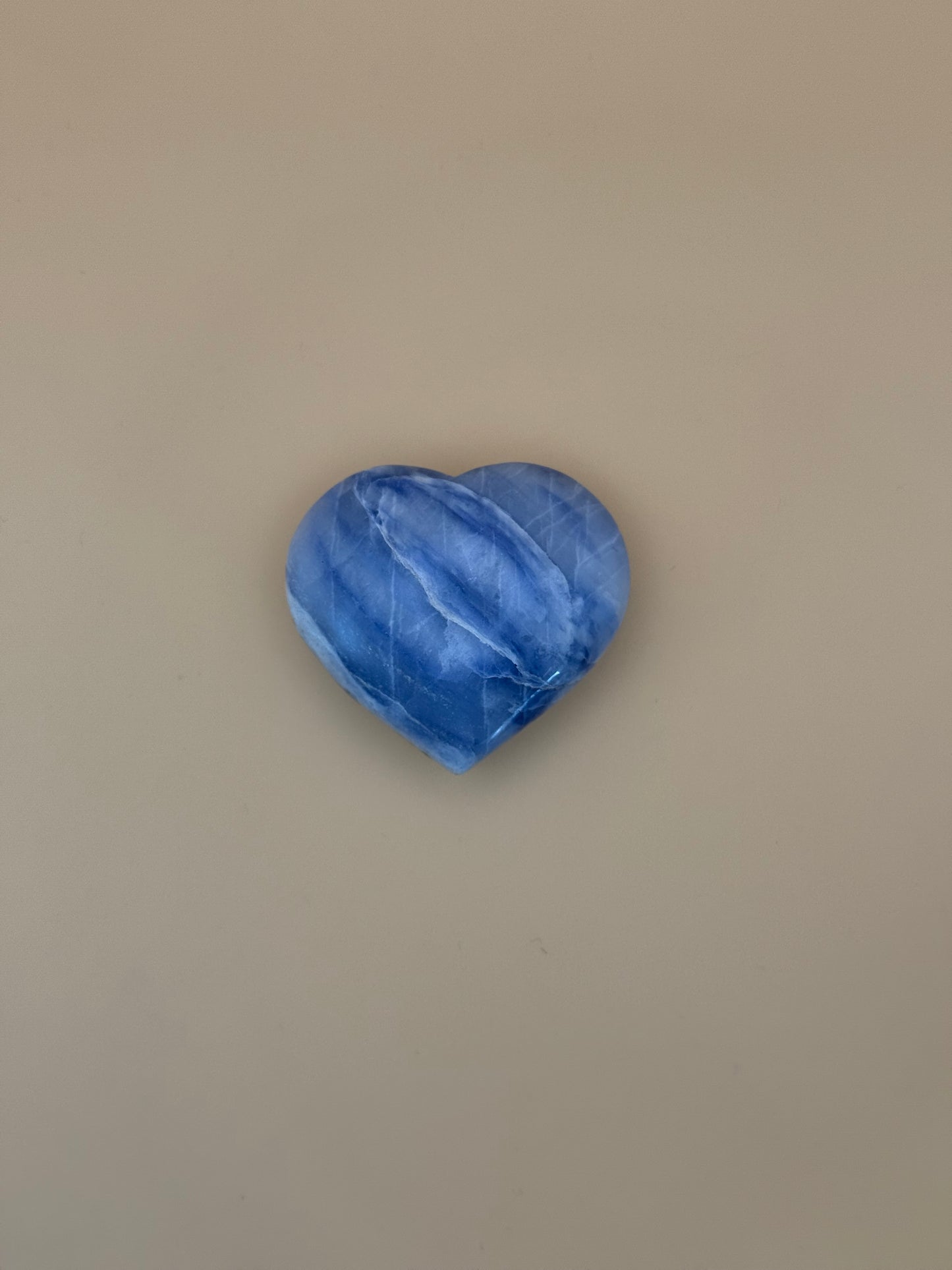 Afghanite heart-shaped stone. Approximately 2inches by 1 7/8inches big