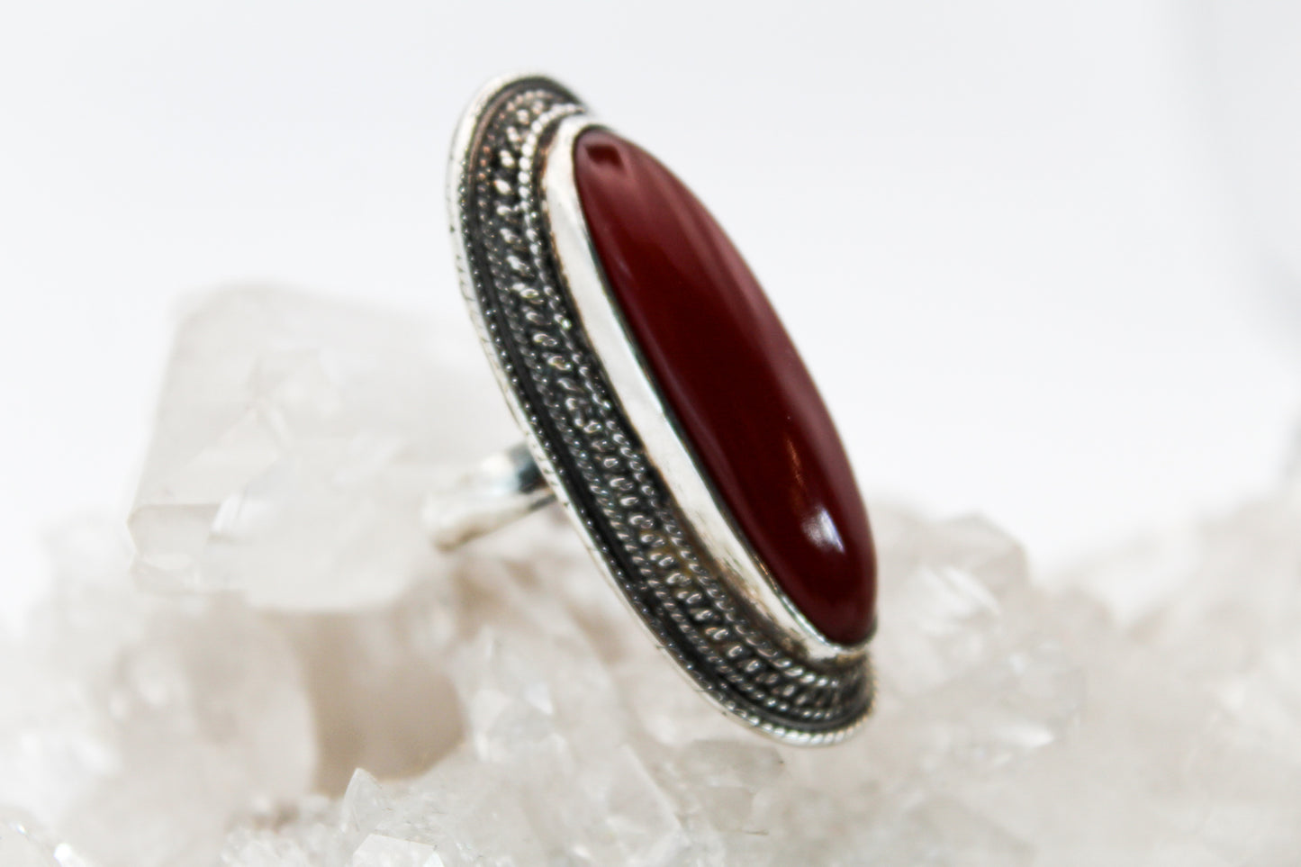 Carnelian Statement Ring