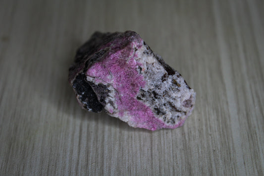 A raw cobalt calcite specimen