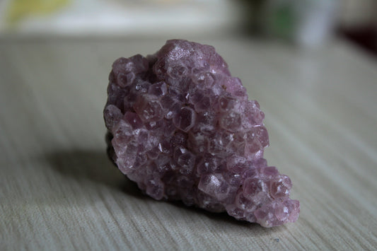 A raw cobalt calcite specimen