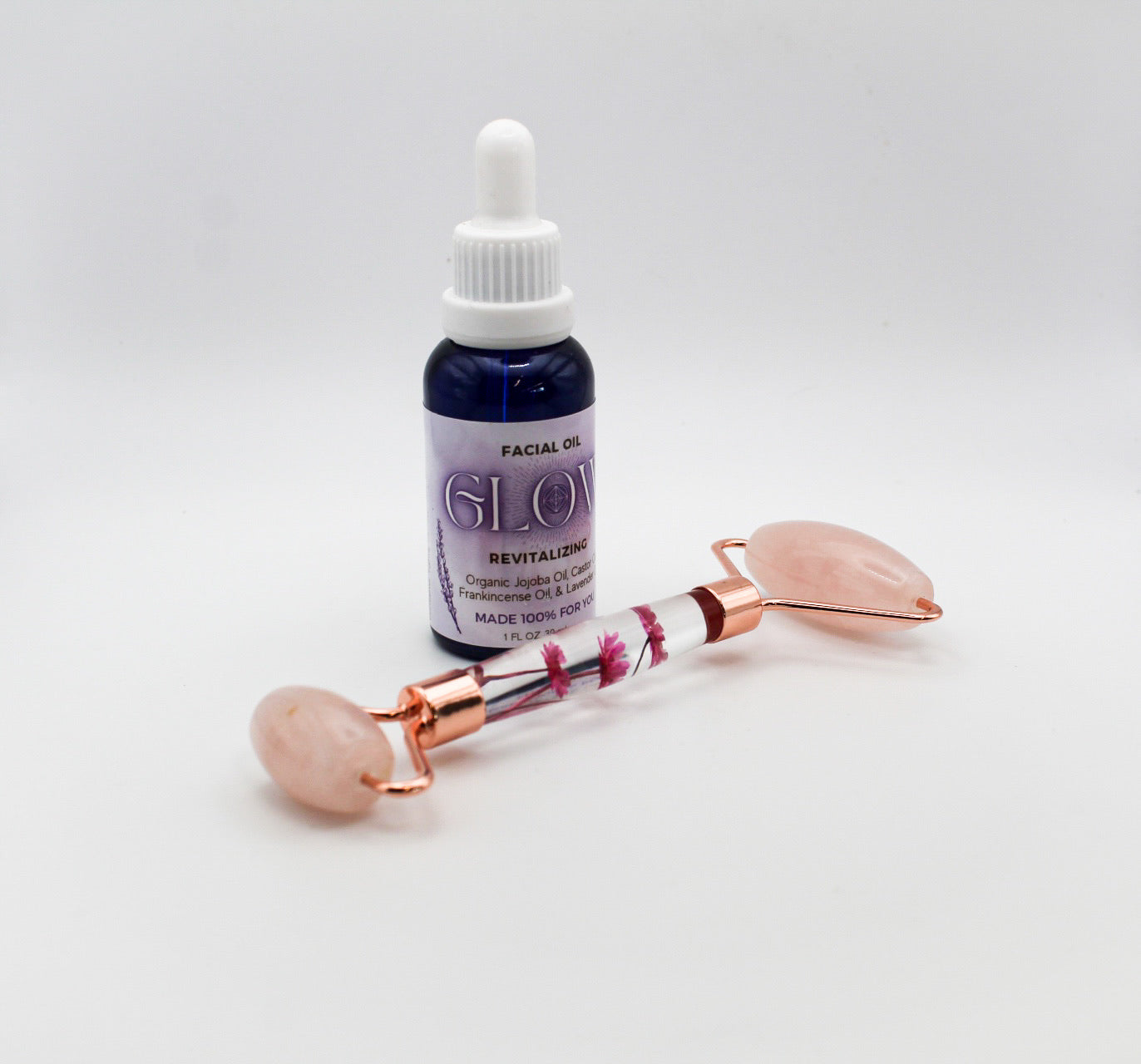 Massage Roller & Face Oil Bundle