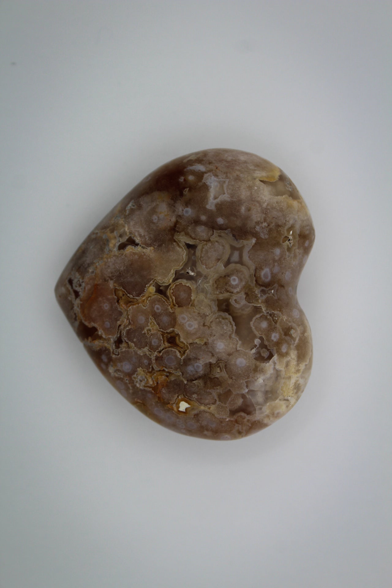 Flower Agate Heart 2