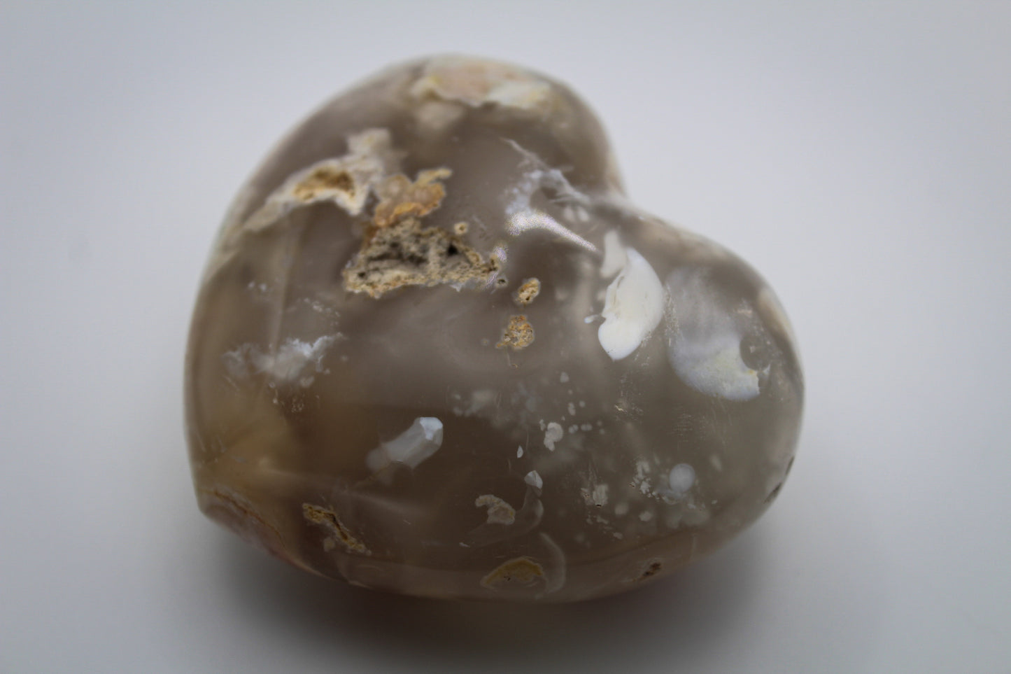 Flower Agate Heart 3
