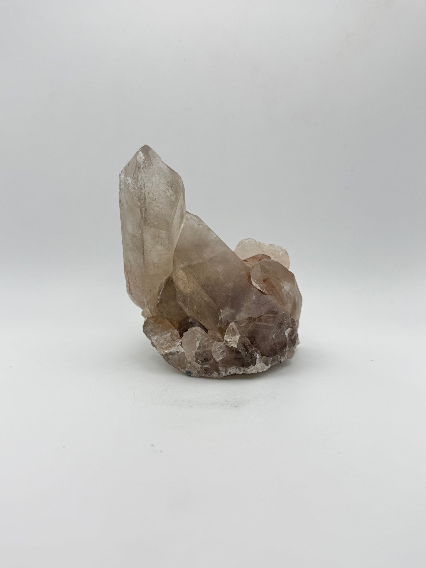 Smoky quartz cluster with good color and clarity.