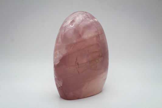 Polished rose quartz free form.
