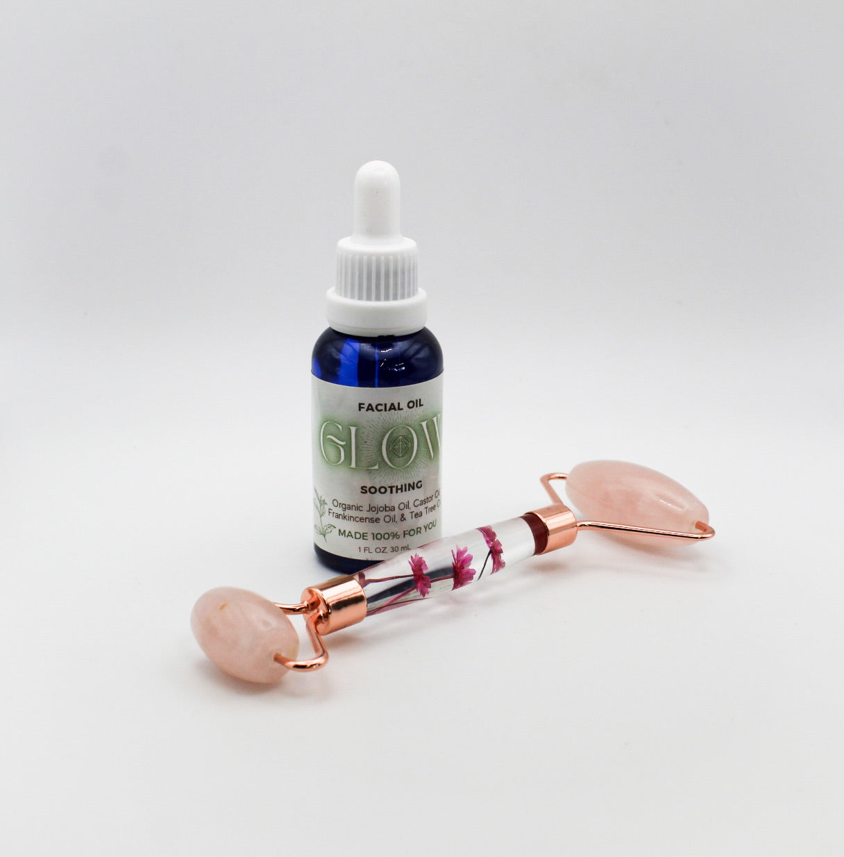 Massage Roller & Face Oil Bundle