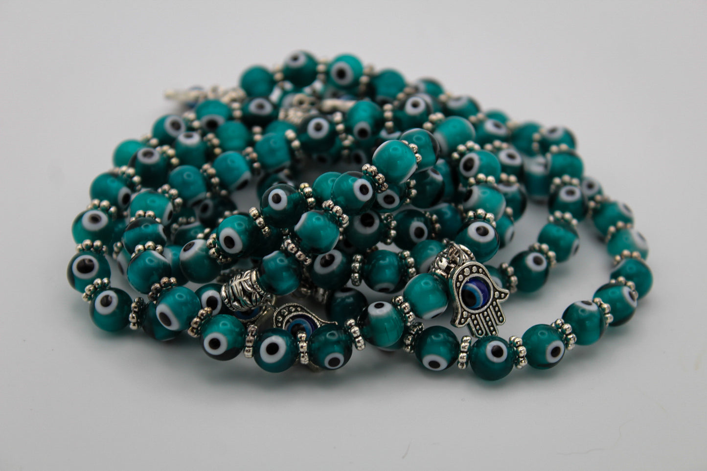 Teal Evil Eye Bracelet