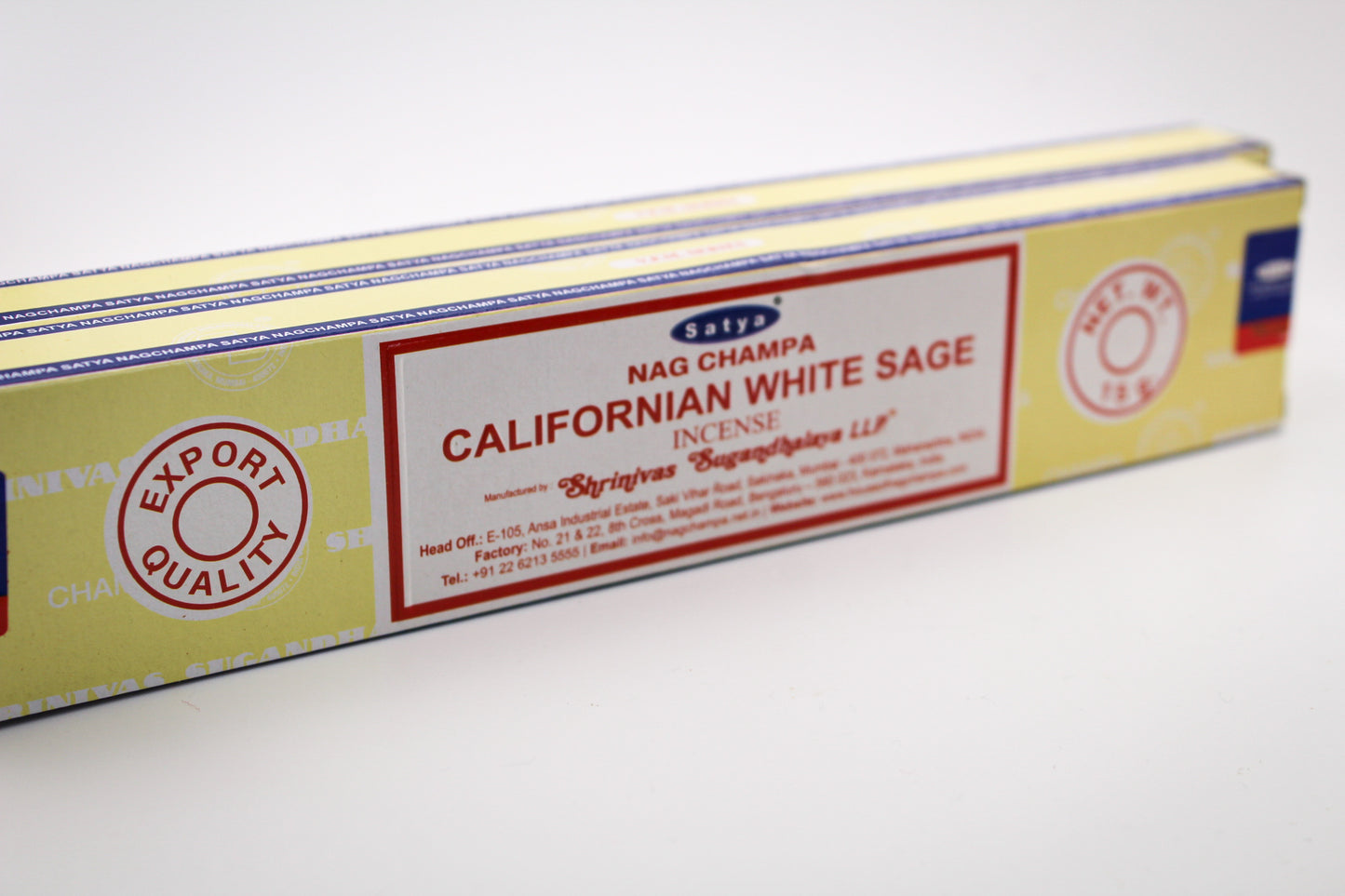 A package of Californian White Sage incense sticks.