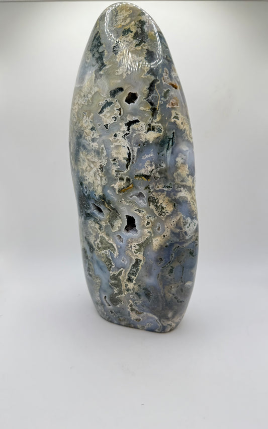 Large Blue Ocean Jasper polished free form.
