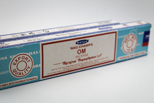 OM incense package.