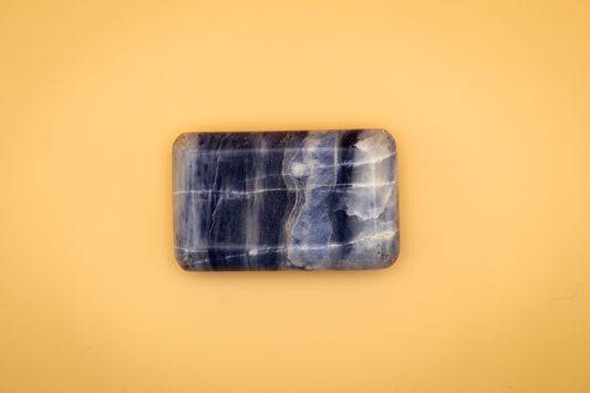 Afghanite rectangle soap-shaped stone.