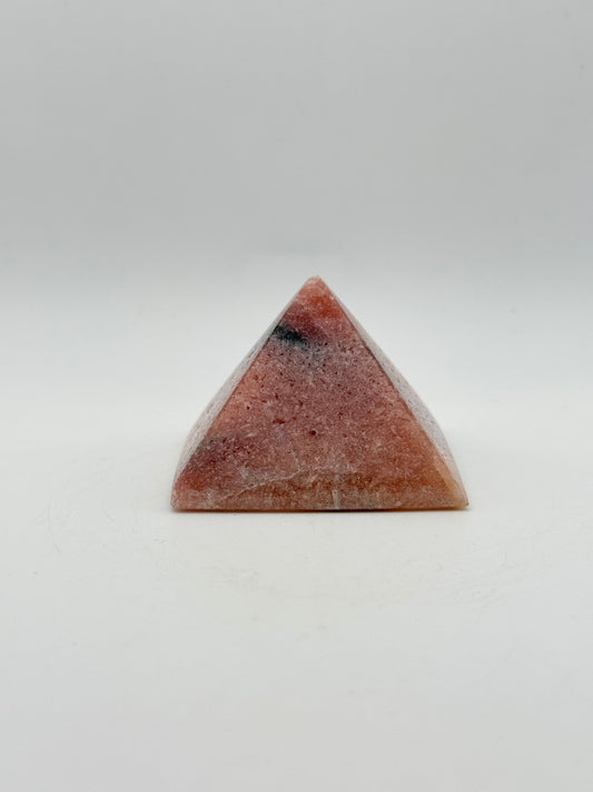 Polished Pink Amethyst pyramid.