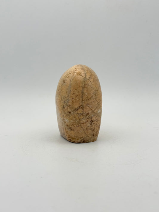 Polished yellow moonstone free form.
