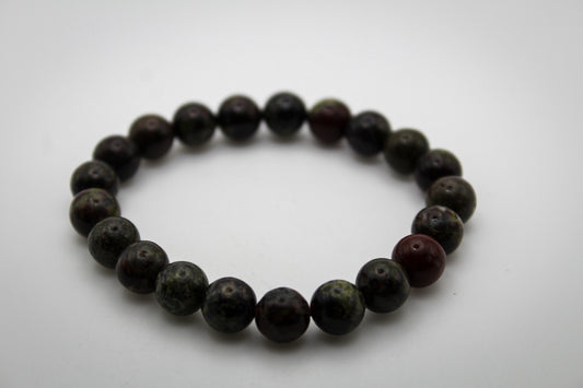 Dragon Bloodstone bracelet with 8mm size beads