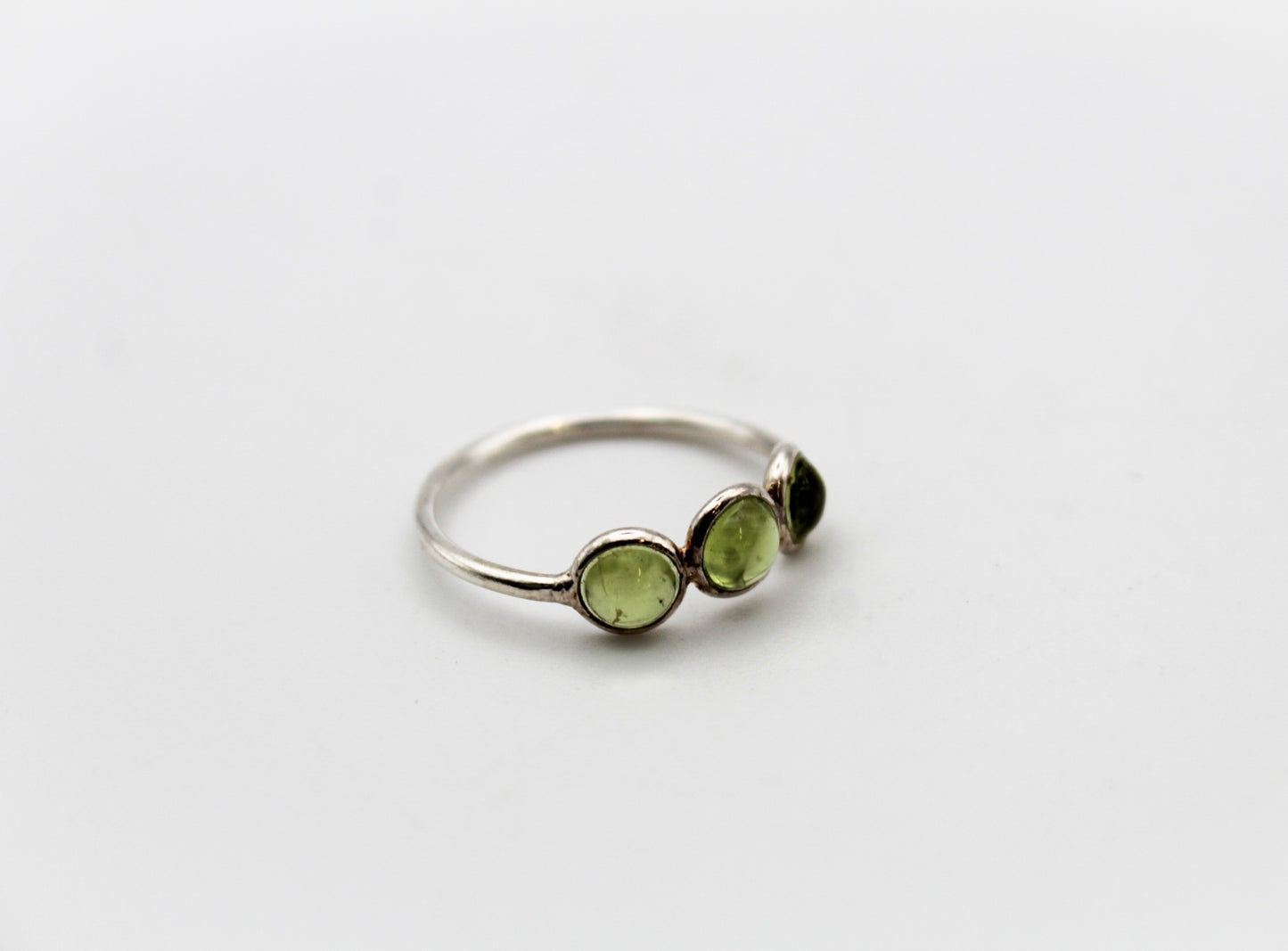 Triple Peridot Ring