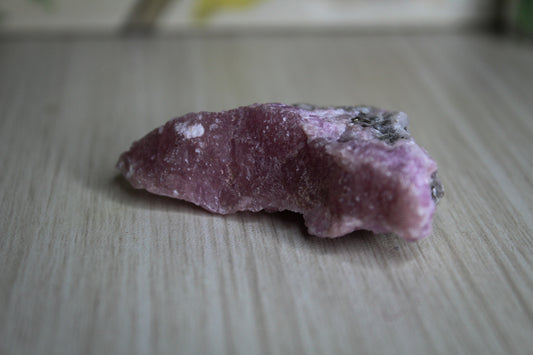 A raw cobalt calcite specimen
