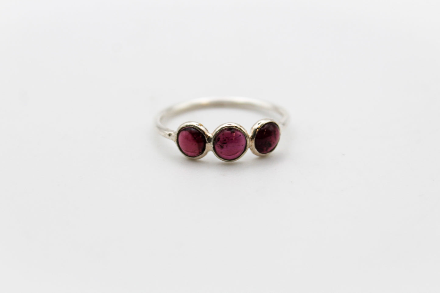 Triple Garnet Ring