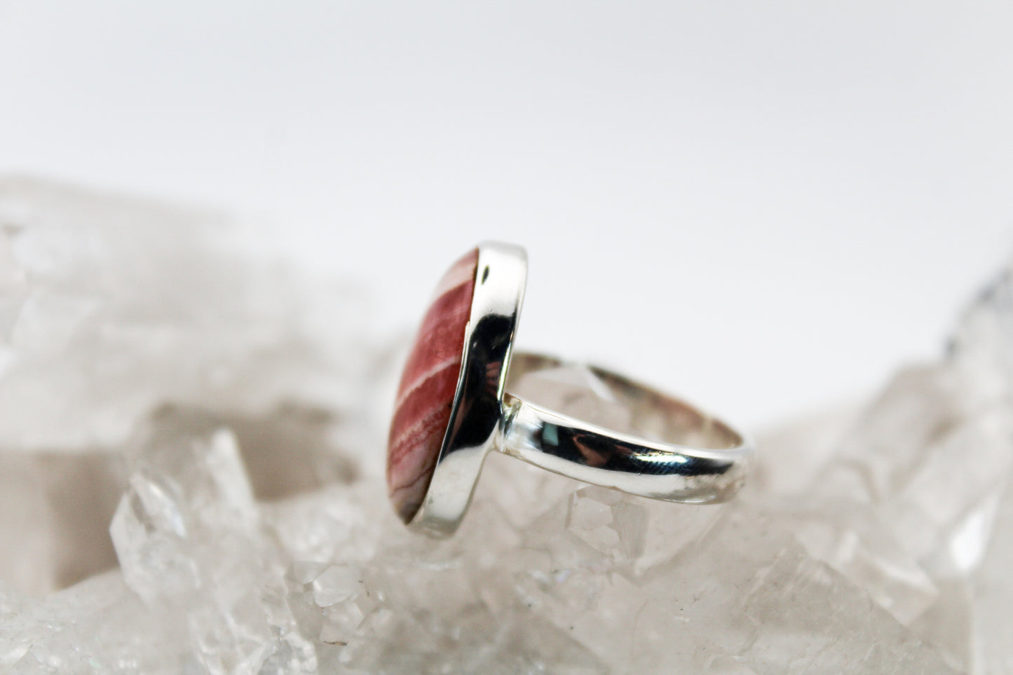 Rhodochrosite Oval Ring