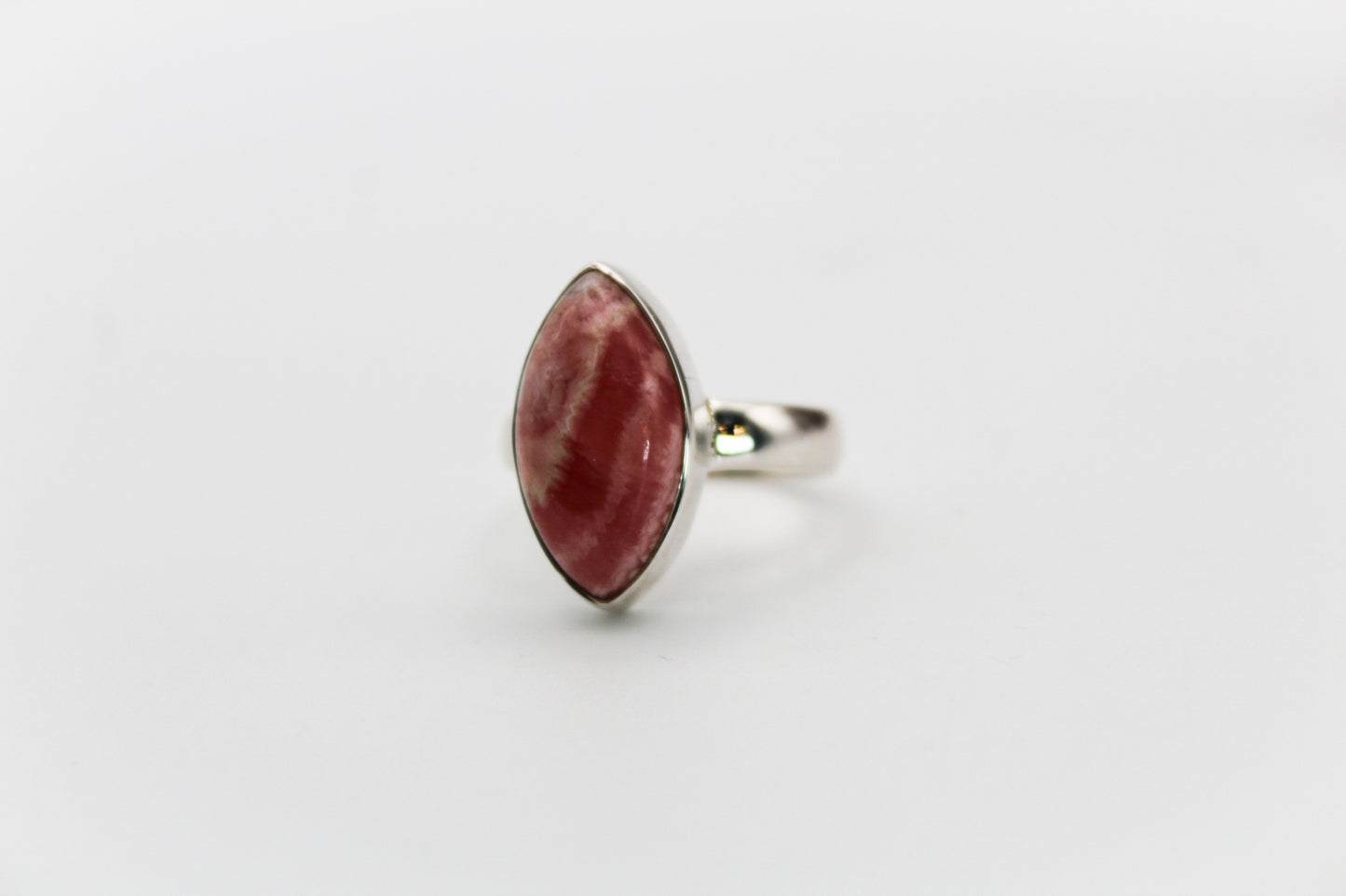 Rhodochrosite Marquise Shape Ring