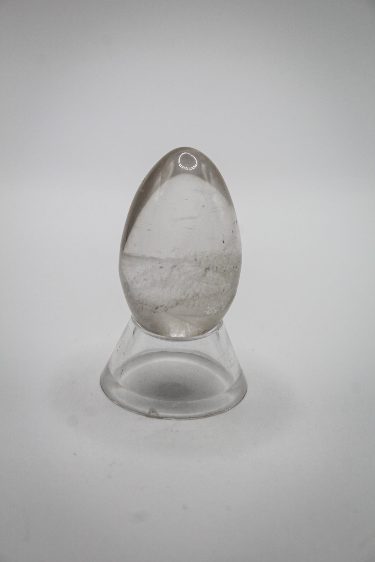 Clear quartz egg 1
