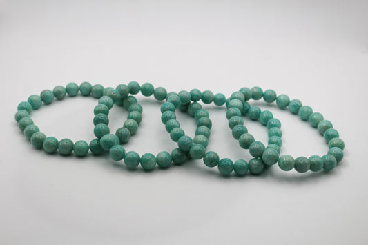 Amazonite bracelet with 8mm beads