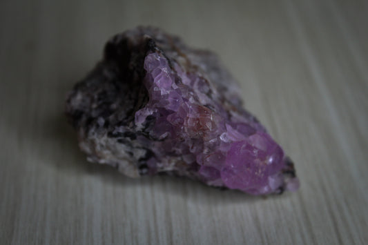 A raw cobalt calcite specimen