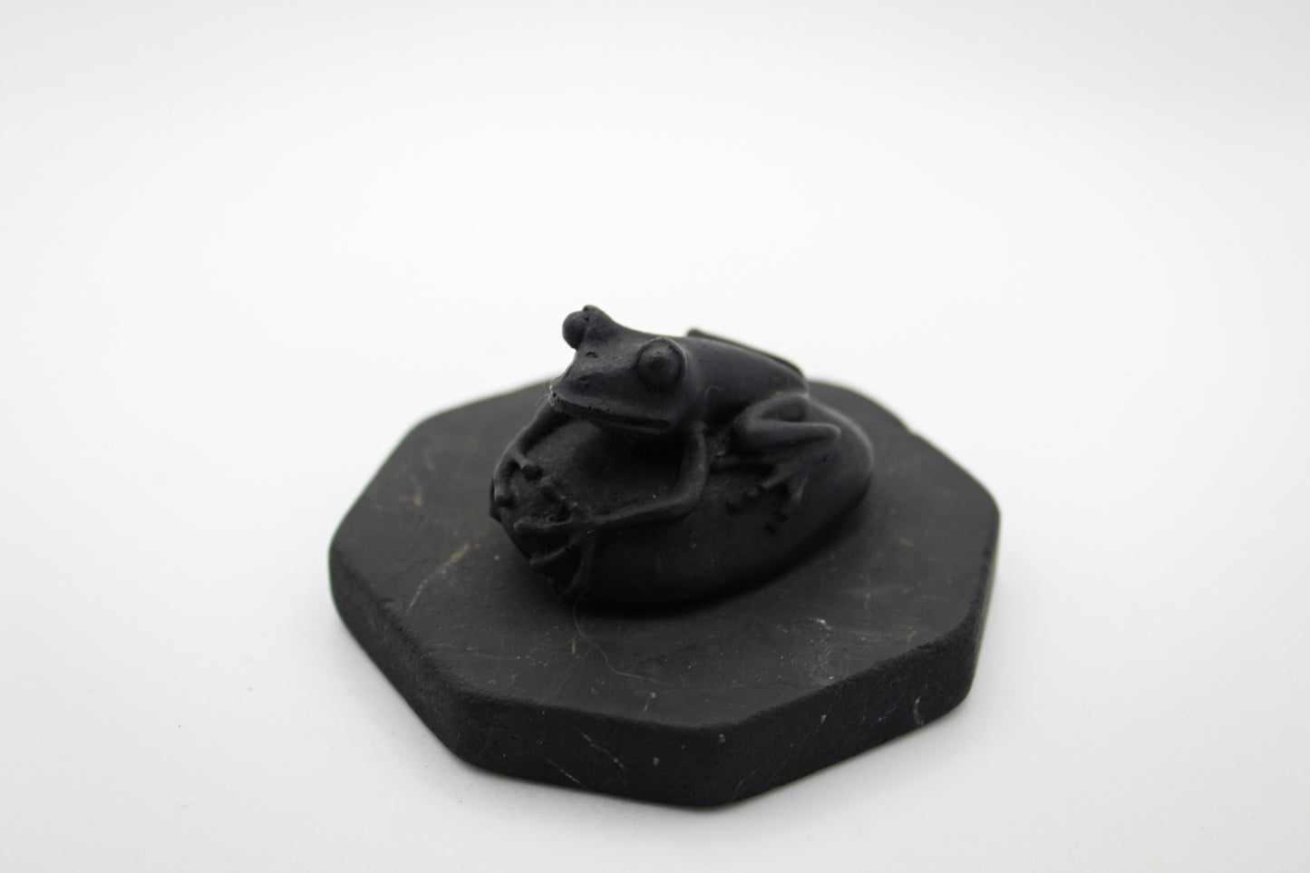 Shungite Frog On Pebble