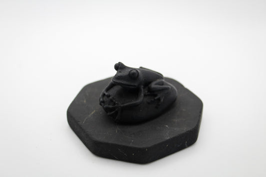 Shungite Frog On Pebble