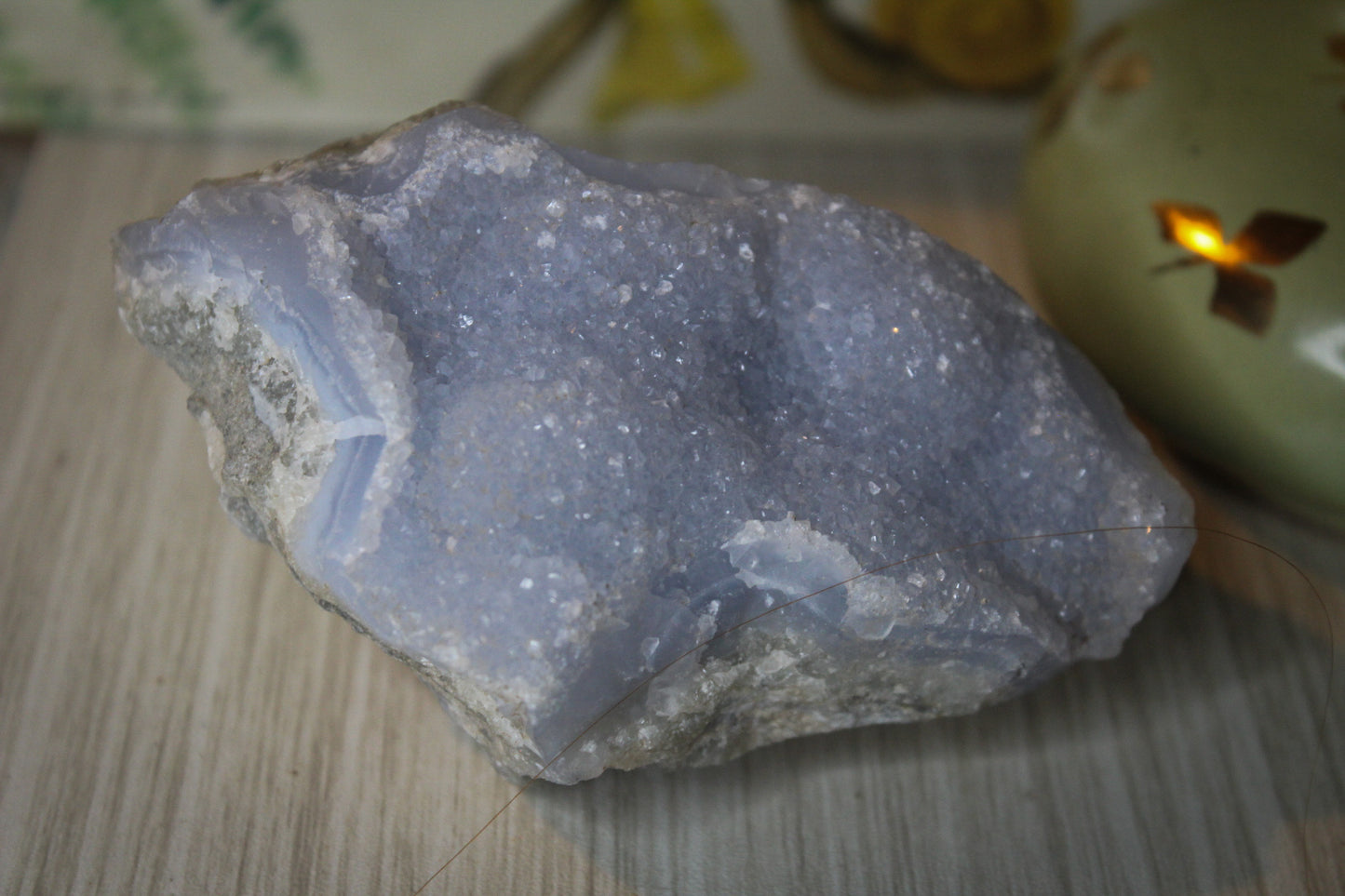 Raw Blue lace agate crystal