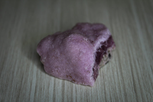 A raw cobalt calcite specimen