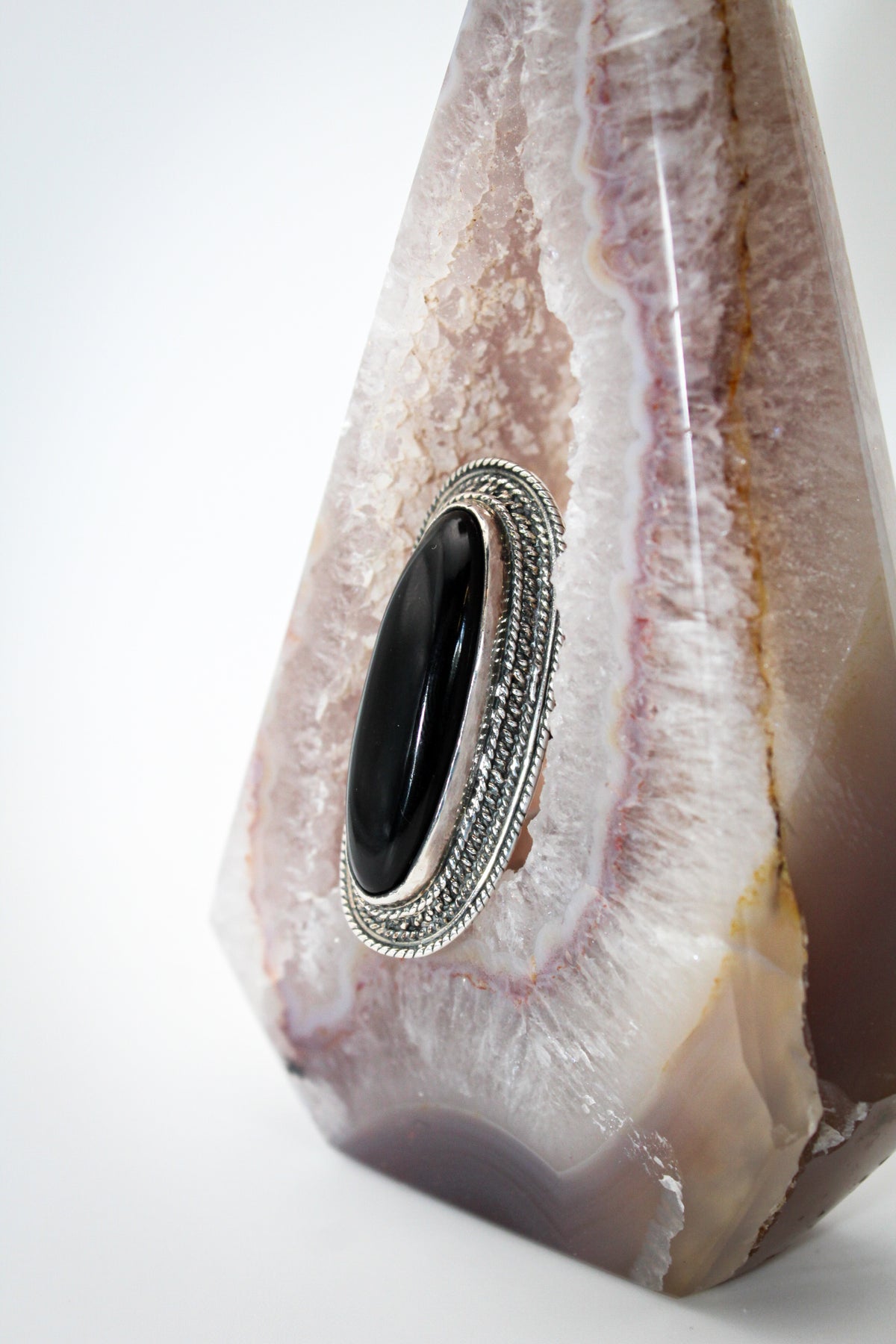 Black Obsidian Statement Ring