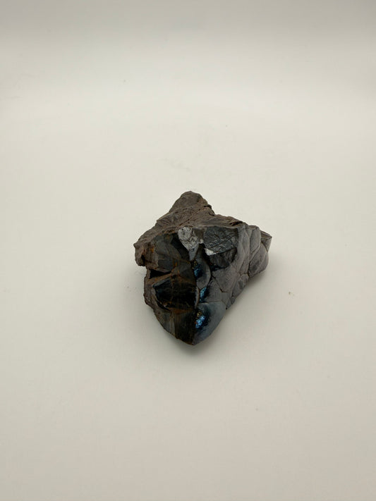 Small raw hematite specimen.