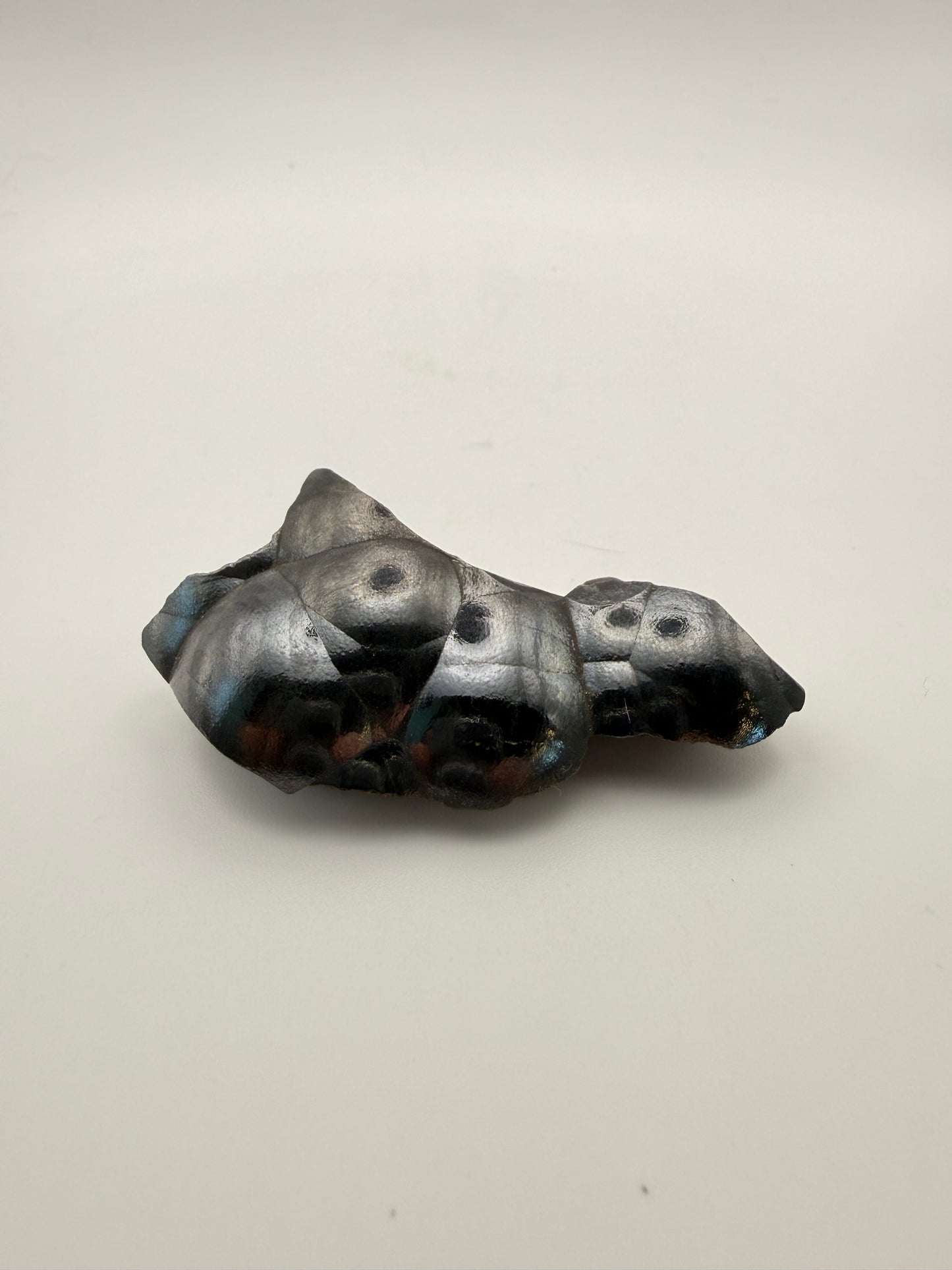 Small raw hematite specimen.