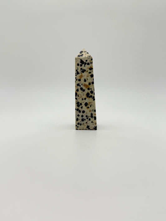 Dalmatian Jasper tower with four sides.